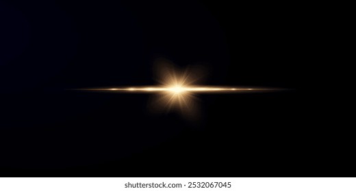 
Efeito reflexo amarelo claro, luz de néon em tons de ouro. Lente clara brilhante. Efeitos de luz policial, linhas. Estrelas brilhantes, faíscas brilhantes sobre um fundo preto.