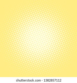 Light yellow retro comic pop art background with dots, cartoon halftone background vector illustration eps10