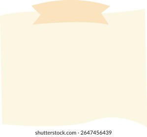 Light yellow sticky note with pastel tape accent, ideal for planners, printable journaling sets, school designs, or digital stationery.