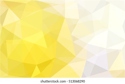Light yellow triangle mosaic template. Shining colored illustration in a brand-new style. Brand-new design for your business.