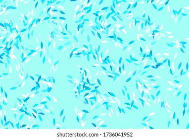 Light Yellow vector abstract backdrop with leaves. Blurred decorative design in Indian style with leaves. New template for your brand book.