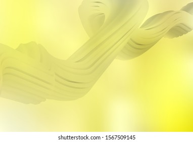 Light Yellow vector abstract blurred background. A completely new colored illustration in blur style. New way of your design.
