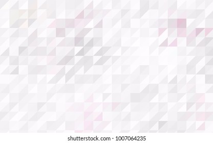 Light Yellow vector abstract colorful background, which consist of triangles. Pattern with colored triangles on white background.