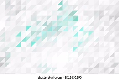 Light Yellow vector abstract colorful background, which consist of triangles. Pattern with colored triangles on white background.