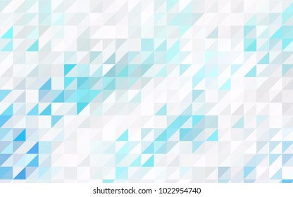 Light Yellow vector abstract colorful background, which consist of triangles. Pattern with colored triangles on white background.