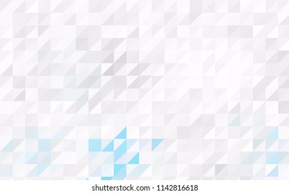 Light Yellow vector abstract colorful background, which consist of triangles. Pattern with colored triangles on white background.
