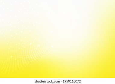 Light Yellow vector Abstract illustration with colored bubbles in nature style. Beautiful colored illustration with blurred circles in nature style. Modern design for a business card.