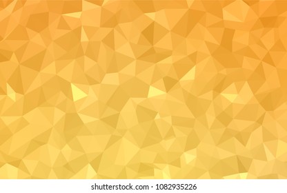 Light Yellow vector abstract mosaic pattern. Creative illustration in halftone style with triangles. Triangular pattern for your design.