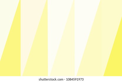Light Yellow vector abstract mosaic backdrop. Triangular geometric sample with gradient.  A completely new design for your business.