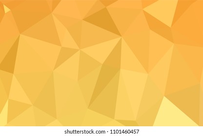 Light Yellow vector abstract mosaic background. Colorful illustration in abstract style with gradient. That pattern can be used as a part of a brand book.