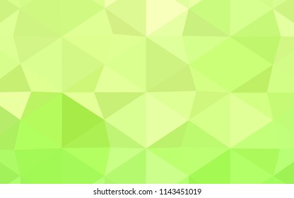 Light Yellow vector abstract mosaic background. A completely new color illustration in a  polygonal style. Brand-new style for your business design.