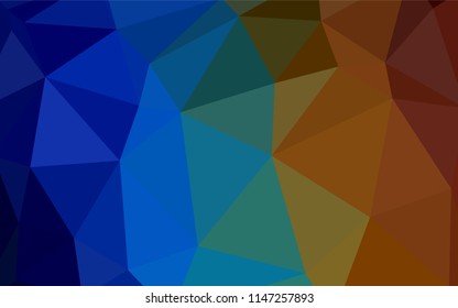 Light Yellow vector abstract mosaic backdrop. A completely new color illustration in a polygonal style. Polygonal design for your web site.