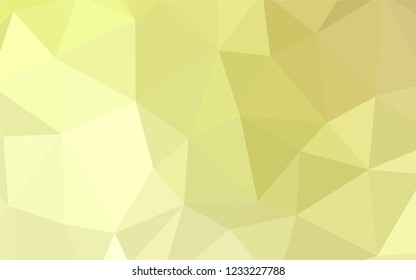 Light Yellow vector abstract mosaic pattern. Elegant bright polygonal illustration with gradient. A new texture for your web site.