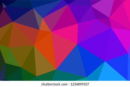 Light Yellow vector abstract mosaic pattern. Creative geometric illustration in Origami style with gradient. Triangular pattern for your design.