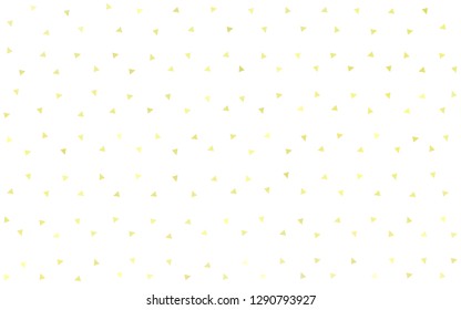 Light Yellow vector  abstract mosaic backdrop. A completely new color illustration in a polygonal style. Triangular pattern for your design.
