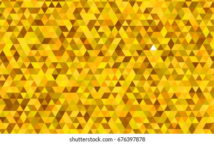 Light Yellow vector abstract mosaic template. A sample with polygonal shapes. Brand-new style for your business design.