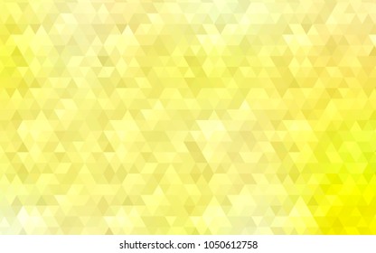 Light Yellow vector abstract polygonal template. Brand-new colored illustration in blurry style with gradient. The elegant pattern can be used as part of a brand book.