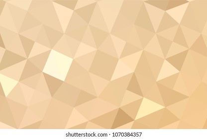 Light Yellow vector abstract polygonal background. A completely new color illustration in a  polygonal style. Textured pattern can be used for background.