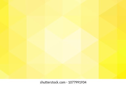 Light Yellow vector abstract polygonal background. Elegant bright polygonal illustration with gradient. That pattern can be used as a part of a brand book.