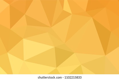 Light Yellow vector abstract polygonal template. Creative geometric illustration in Origami style with gradient. That new template can be used for your brand book.