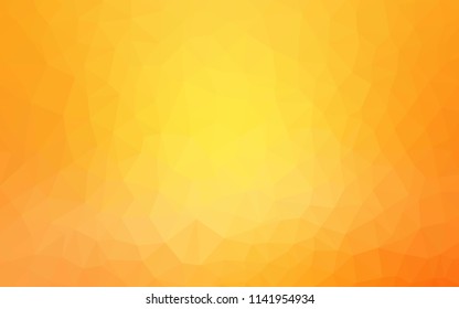 Light Yellow vector abstract polygonal template. Colorful illustration in polygonal style with gradient. Pattern for a brand book's backdrop.