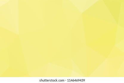 Light Yellow vector abstract polygonal background. Elegant bright polygonal illustration with gradient. Pattern for a brand book's backdrop.