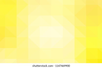 Light Yellow vector abstract polygonal pattern. Modern abstract illustration with triangles. Pattern for a brand book's backdrop.