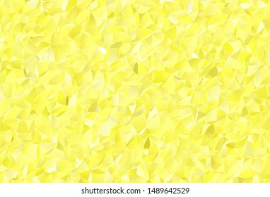 Light Yellow vector abstract polygonal template. A sample with polygonal shapes. Brand new style for your business design.