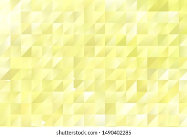 Light Yellow vector abstract polygonal background. Colorful illustration in abstract style with triangles. Best triangular design for your business.