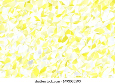 Light Yellow vector abstract polygonal template. A completely new color illustration in a polygonal style. Completely new template for your banner.