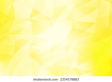 Light Yellow vector abstract polygonal pattern. A sample with polygonal shapes. Brand new style for your business design.
