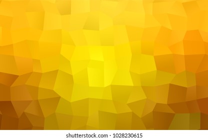 Light Yellow vector abstract textured polygonal background. Blurry rectangular design. The pattern with repeating rectangles can be used for background.