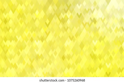 Light Yellow vector abstract textured polygonal background. Blurry rectangular design. The pattern with repeating rectangles can be used for background.