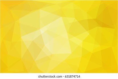 Light Yellow vector abstract textured polygonal background. Blurry triangle design. Pattern can be used for background.