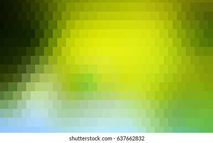 Light Yellow vector abstract textured polygonal background. Blurry rectangular design. The pattern with repeating rectangles can be used for background.