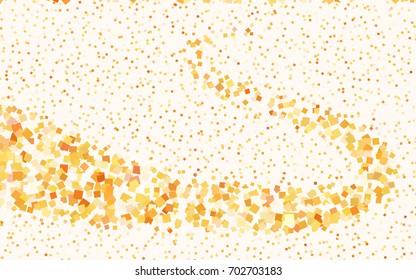 Light Yellow vector abstract textured polygonal background. Blurry rectangular design. The pattern with repeating rectangles can be used for background.