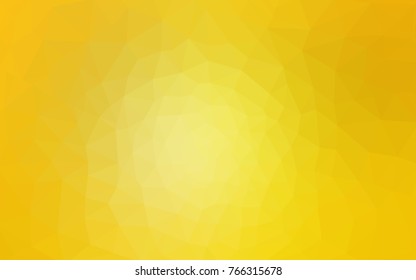 Light Yellow vector abstract textured polygonal background. Blurry triangle design. Pattern can be used for background.