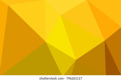Light Yellow vector abstract textured polygonal background. Blurry triangle design. Pattern can be used for background.