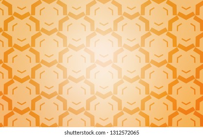 Light Yellow vector backdrop with bent lines. A circumflex abstract illustration with gradient. New composition for your brand book.