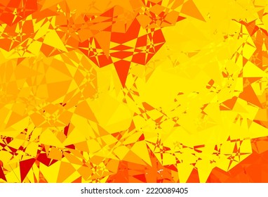 Light Yellow vector backdrop with chaotic shapes. Modern abstract illustration with gradient random forms. Modern design for your ads.