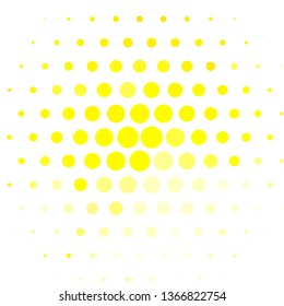 Light Yellow vector backdrop with circles. Abstract colorful disks on simple gradient background. Pattern for booklets, leaflets.