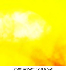 Light Yellow vector backdrop with cumulus. Abstract illustration with colorful gradient clouds. Template for landing pages.