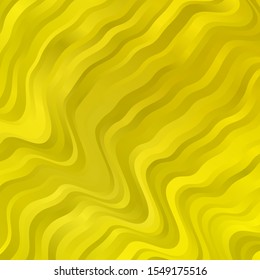 Light Yellow vector backdrop with curves. Gradient illustration in simple style with bows. Best design for your posters, banners.