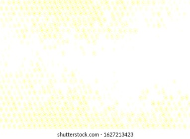 Light Yellow vector backdrop with dots. Blurred decorative design in abstract style with bubbles. New template for your brand book.