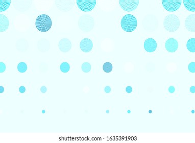 Light Yellow vector backdrop with dots. Abstract illustration with colored bubbles in nature style. Pattern for beautiful websites.