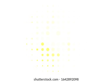 Light Yellow vector backdrop with dots. Illustration with set of shining colorful abstract circles. Pattern for beautiful websites.