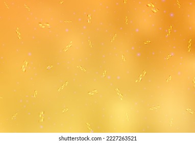 Light Yellow vector backdrop in holiday style. A colorful design in Christmas style with gradient. Template for lettering, typography.