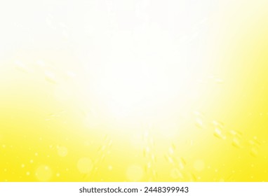 Light Yellow vector backdrop in holiday style. Abstract gradient illustration with colorful Christmas things. Pattern for ads, poster, banner of books.