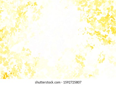 Light Yellow vector backdrop with memphis shapes. Simple colorful illustration with abstract gradient shapes. Modern design for your business card.