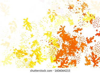 Light Yellow vector backdrop with memphis shapes. Illustration with colorful gradient shapes in abstract style. Simple design for your web site.